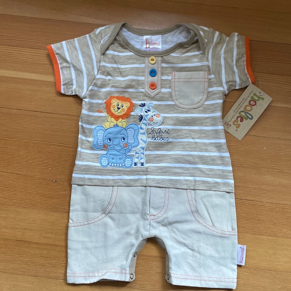NWT Hooligans baby romper 3-6m